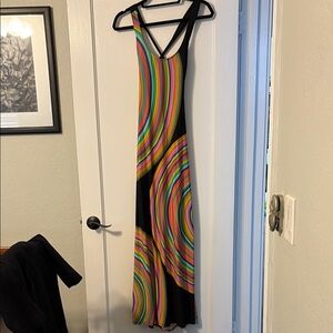 Trina Turk Vibrant Swirl Maxi Dress